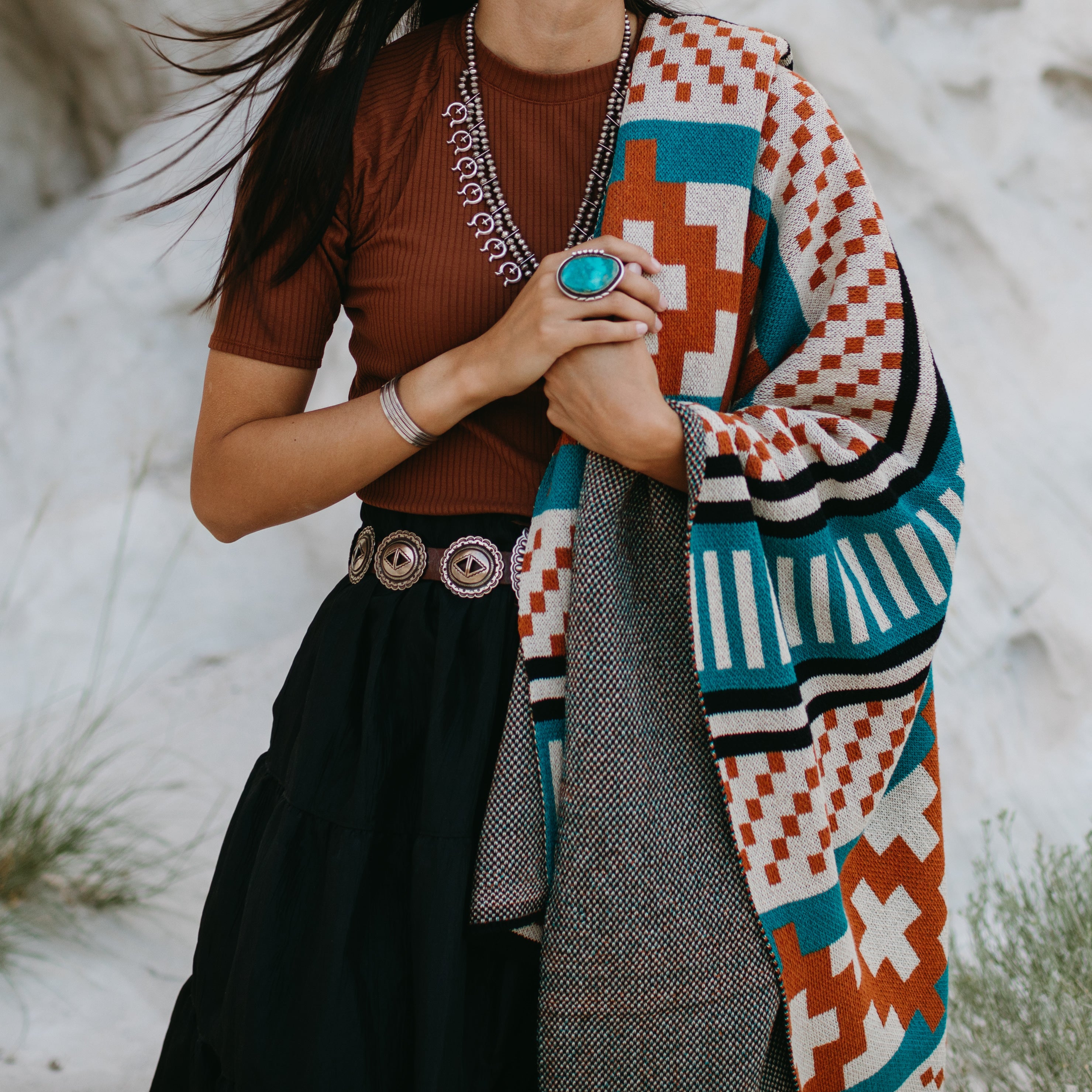 Desert Dweller Throw Blanket | Seek & Swoon | Jennifer Berg Collab