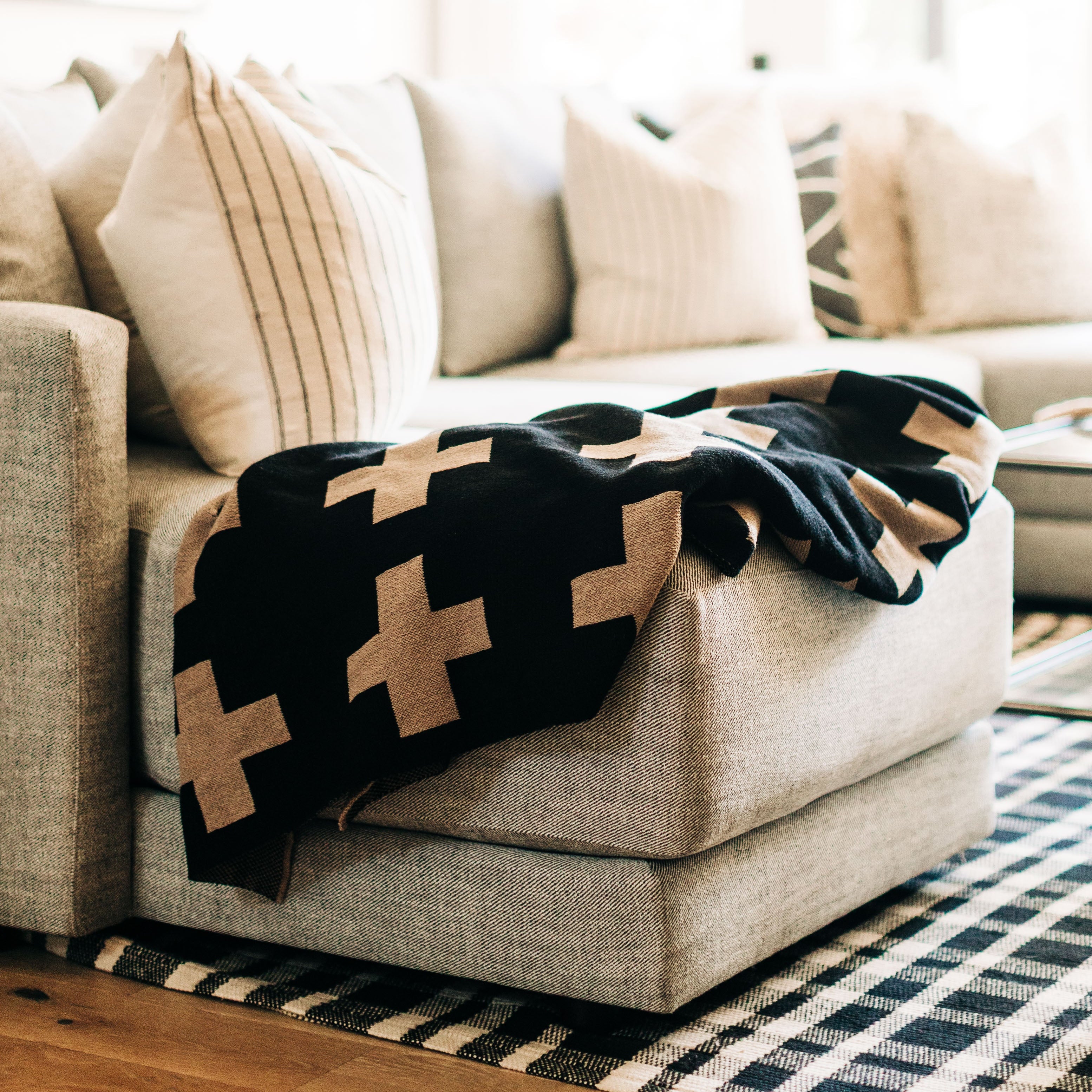 helvetia throw swiss inspired