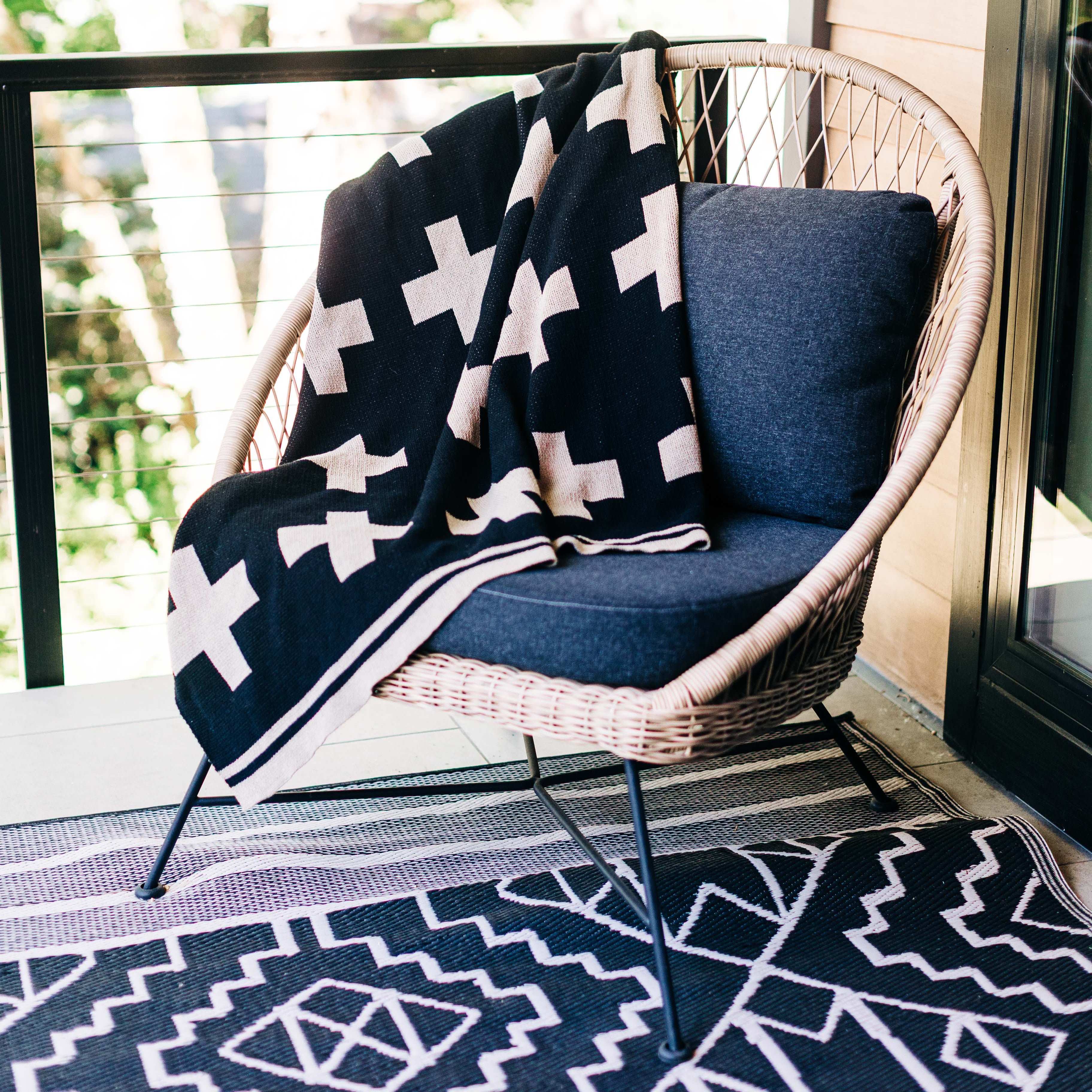 helvetia throw swiss inspired