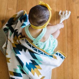 Seek & Swoon Baby Blue Sedona Throw Blanket